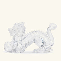 baccarat zodiaque dragon figurine mini clear