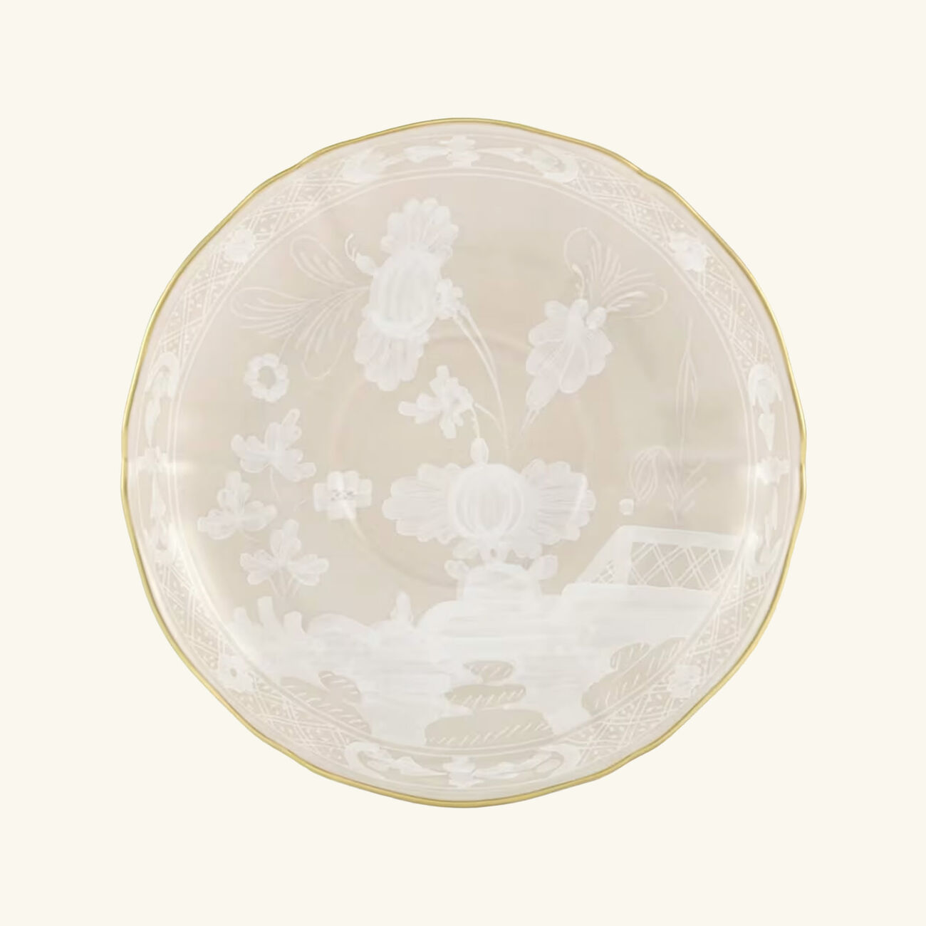 Oriente Italiano Mergina Tea Saucer Beige ginori 1765 oriente italiano mergina tea saucer beige