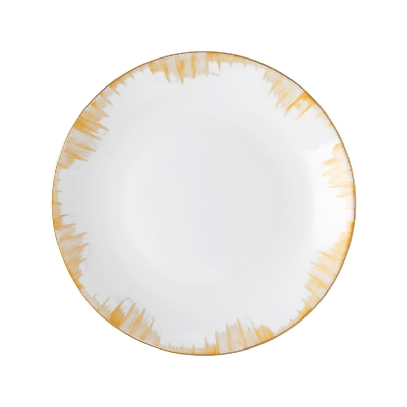 Iris Gold Coupe Dinner Plate, large