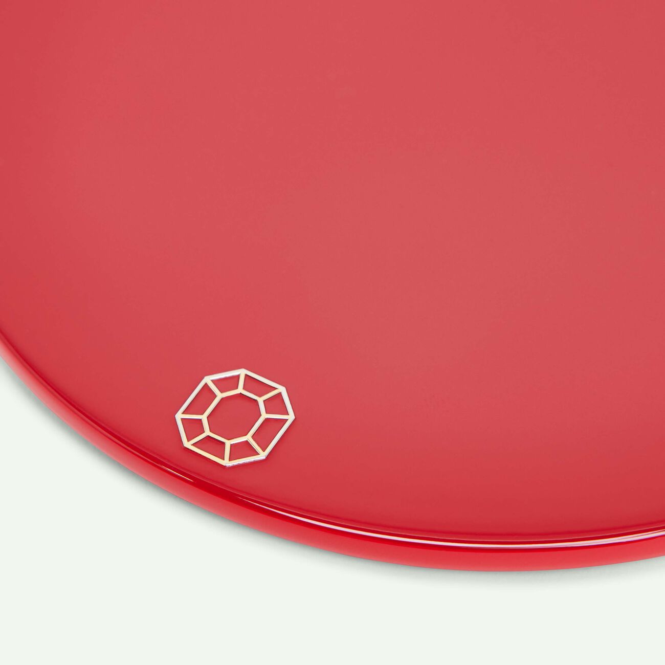 baccarat octogone coasters red set of 4