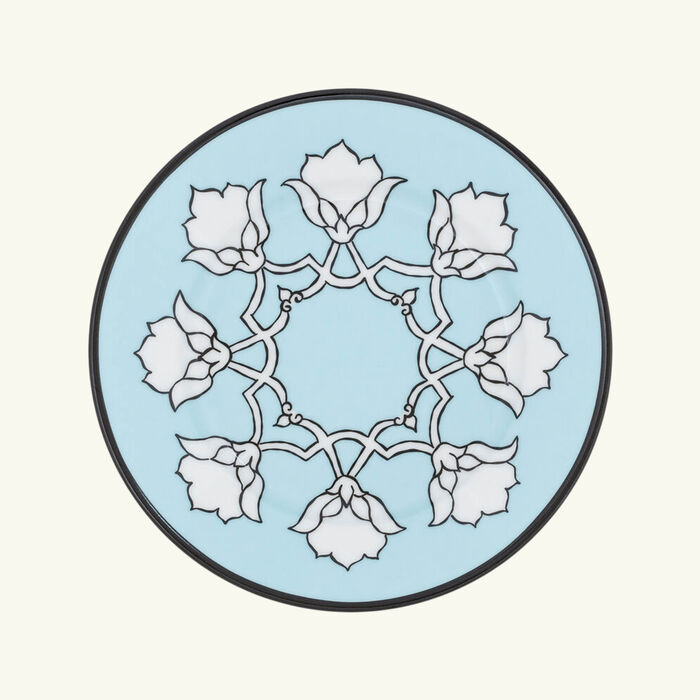 pinto paris jaipur bread plate round aqua 15cm