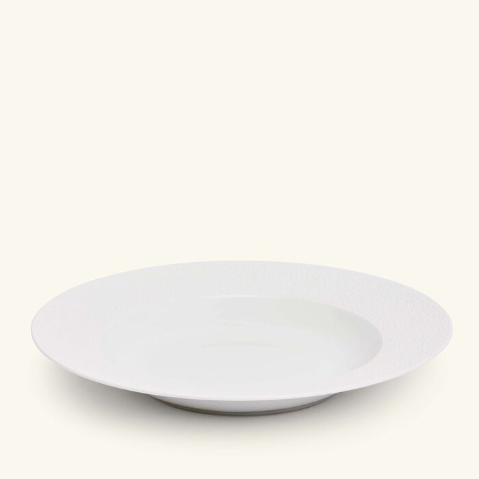 bernardaud ecume soup plate round white 29cm