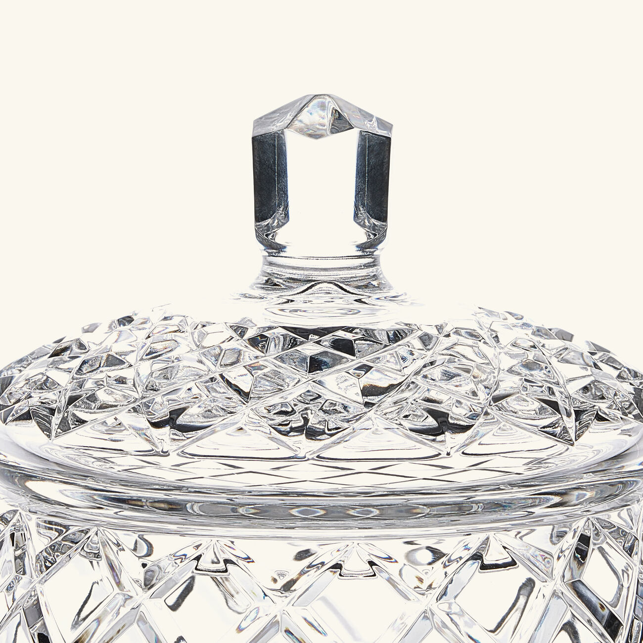 mario cioni   c baba footed candy box with lid clear