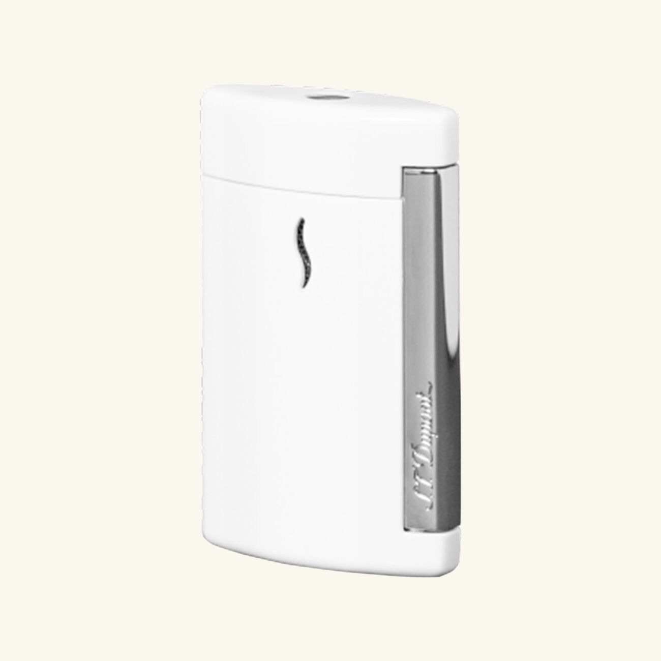 st dupont minijet lighter white