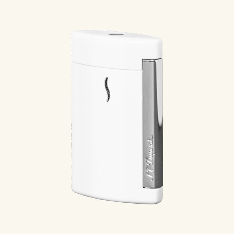 st dupont minijet lighter white