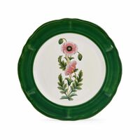 Sultan Garden Handpainted Green Dinner Plate, small