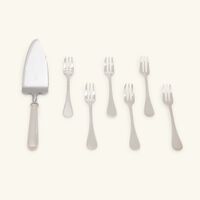 christofle albi cake set with server and 6 dessert forks silver plated