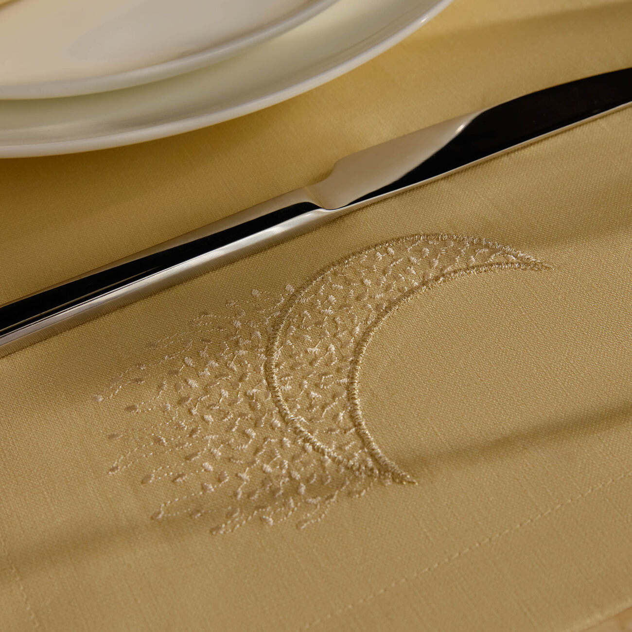 catherine denoual fairy moon placemat beige