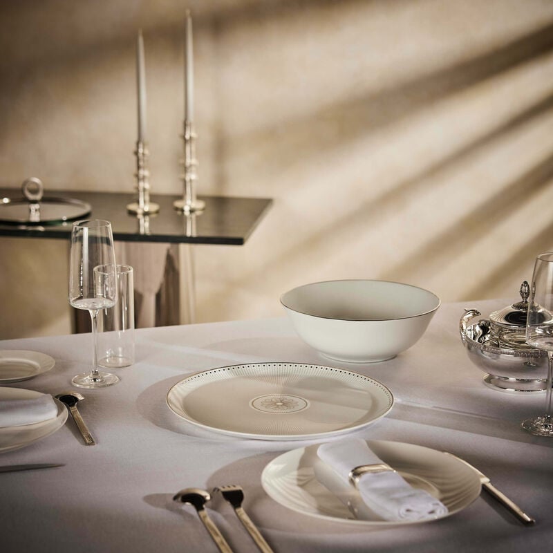 Malmaison Impériale Pie Dish Round White 32cm christofle malmaison imp riale pie dish round white 32cm