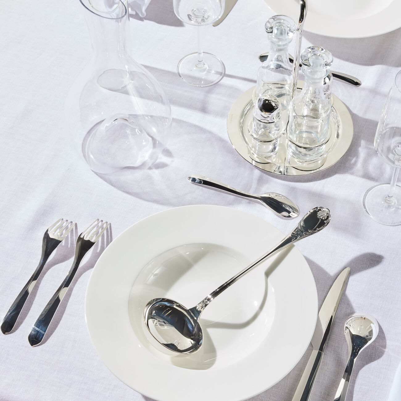 كريستوفل مغرفة الحساء مارلي باللون الفضي