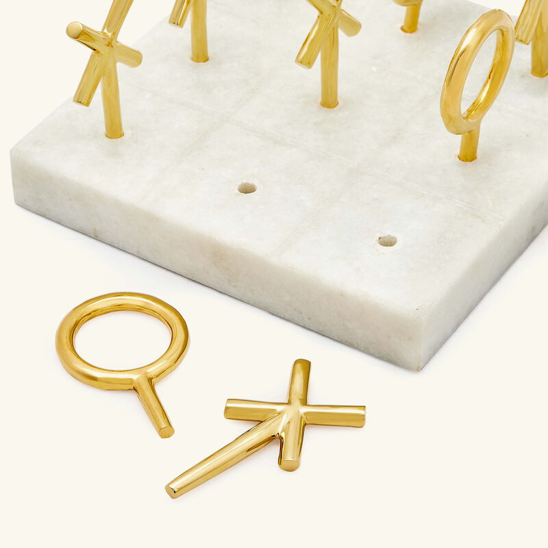 Brass Tic-Tac-Toe Set jonathan adler brass tic tac toe set