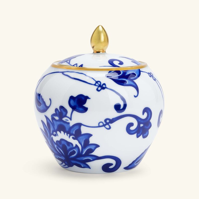 bernardaud prince bleu sugar bowl blue