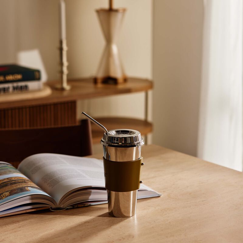 Objets Miroir Coffee Cup Stainless Steel Imperial Green christofle objets miroir coffee cup stainless steel imperial green