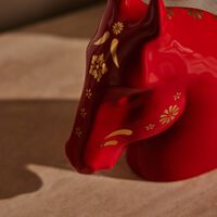 lladro the horse sculpture small red