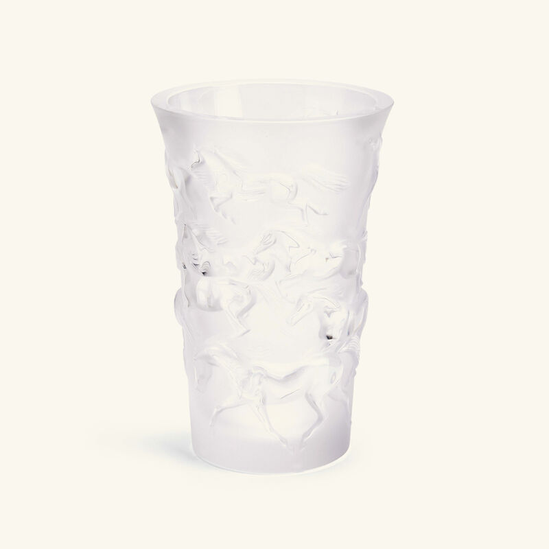 lalique mustang vase small clear