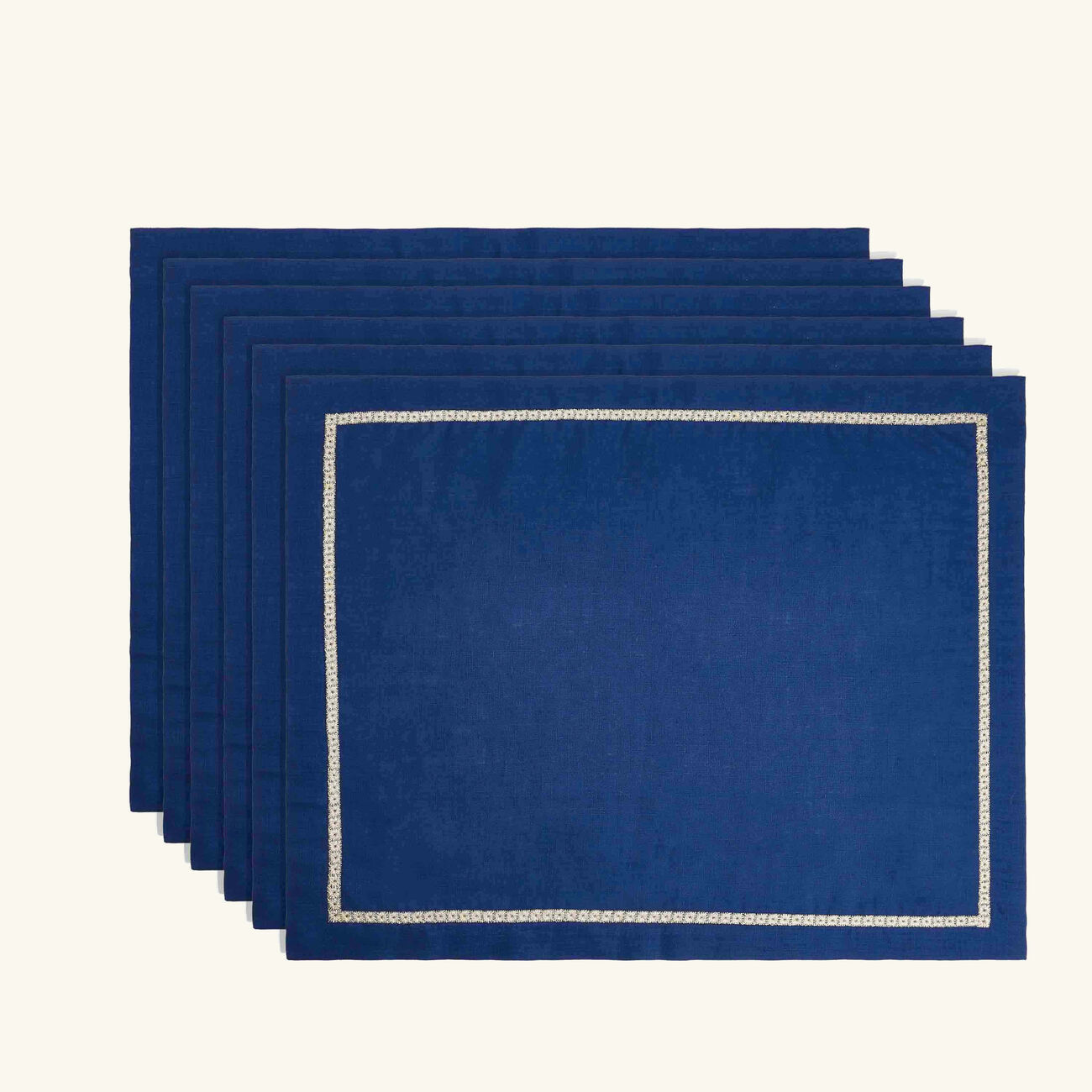 Rosely Placemat Blue Set Of 6 catherine denoual rosely placemat blue set of 6