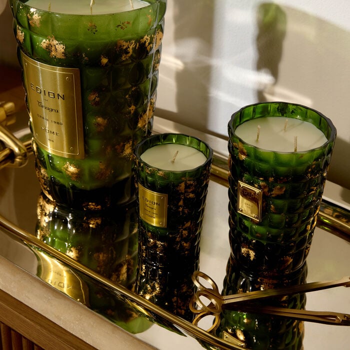 edion iris green scented candle 300g