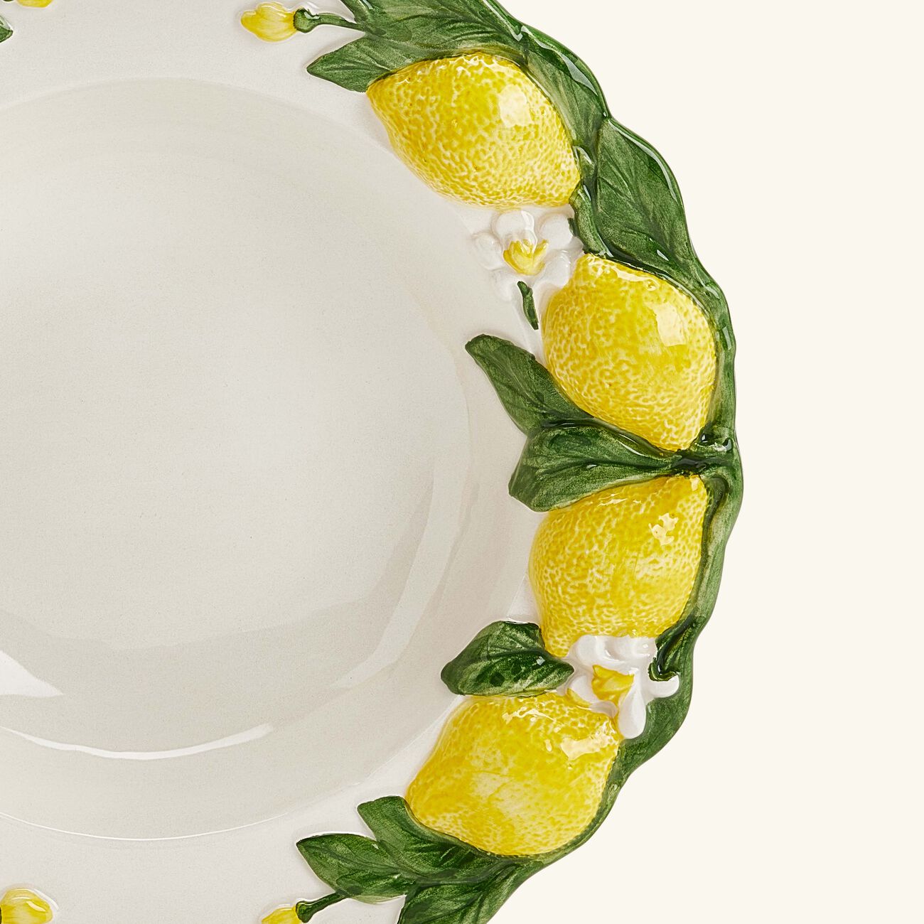 Lemon Pasta Bowl White les ottomans lemon pasta bowl white
