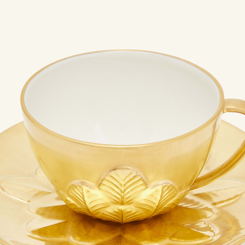 villari peacock tea cup   saucer gold