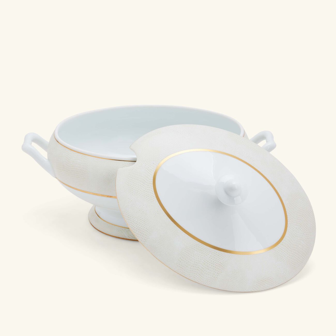 Sauvage Blanc Soup Tureen Gold bernardaud sauvage blanc soup tureen gold