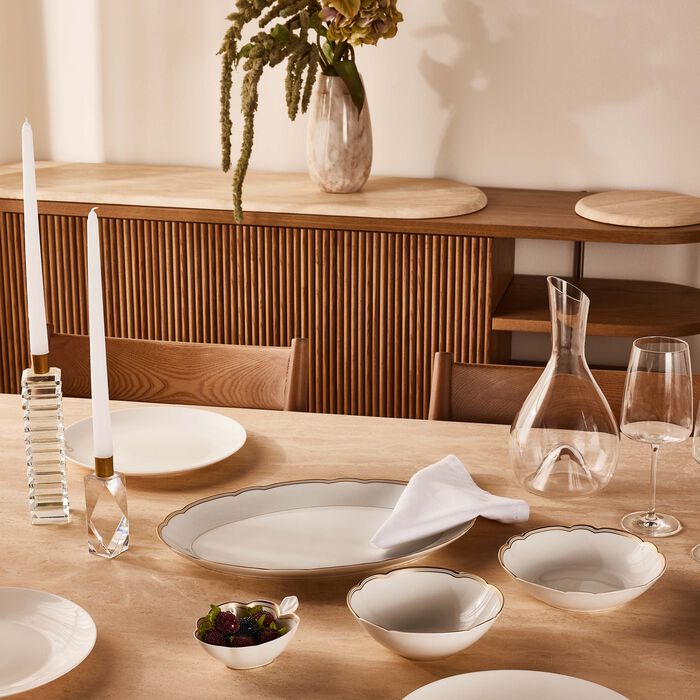 وعاء بومبادور للحبوب أبيض برناردو وعاء بومبادور للحبوب أبيض