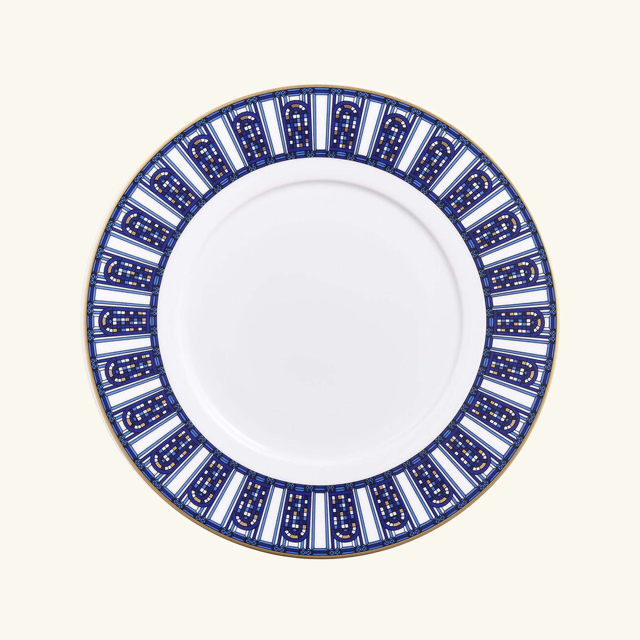 baccarat arcadia dessert plate round blue 21cm set of 2