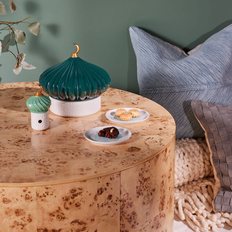 lladro majestic nights box with 4 plates green