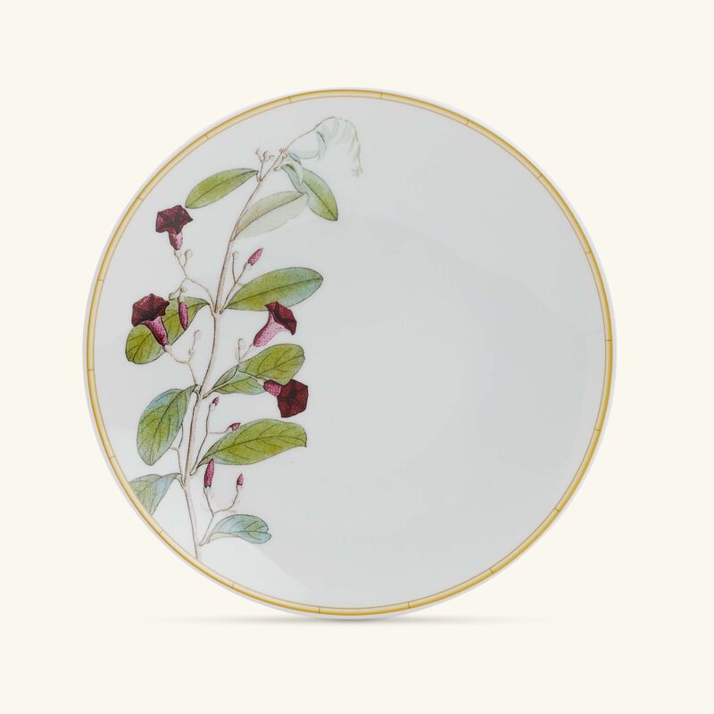 bernardaud jardin indien bread   butter plate round green 16cm