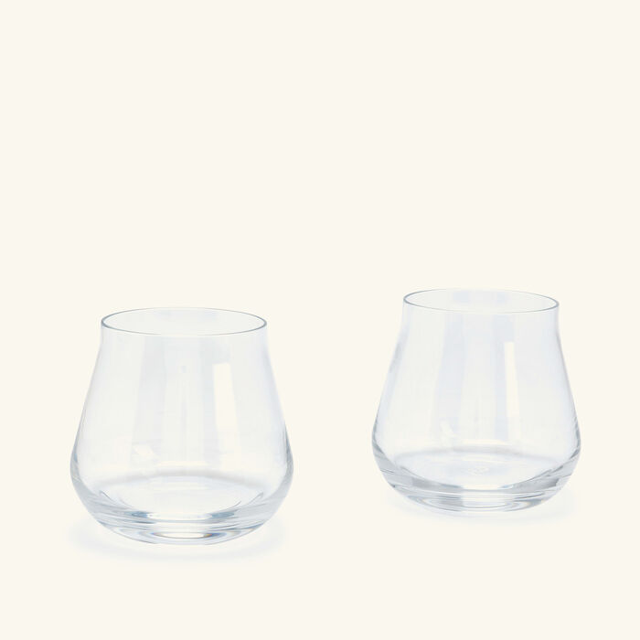 chateau baccarat drinking glass clear set of 2