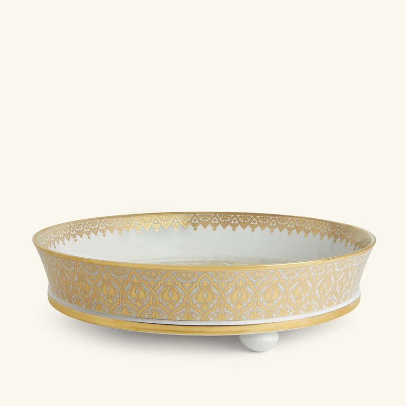 Venise Serving Platter Round Gold bernardaud venise serving platter round gold