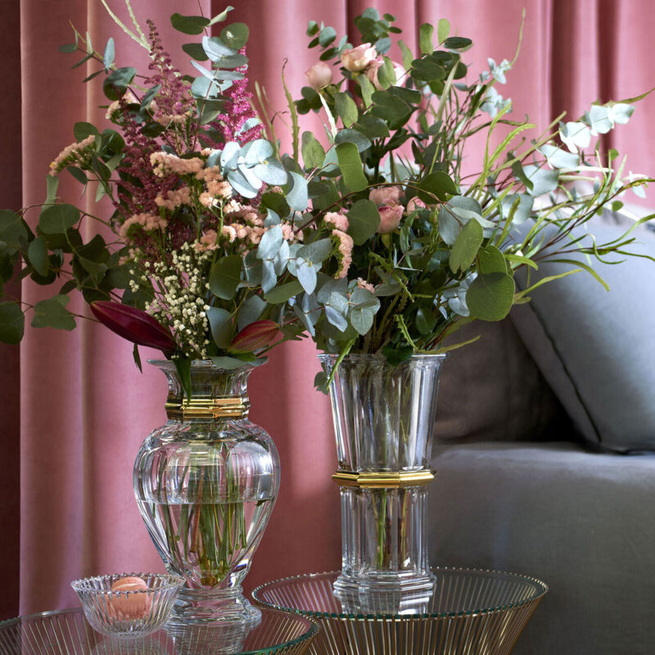 baccarat harcourt vase set