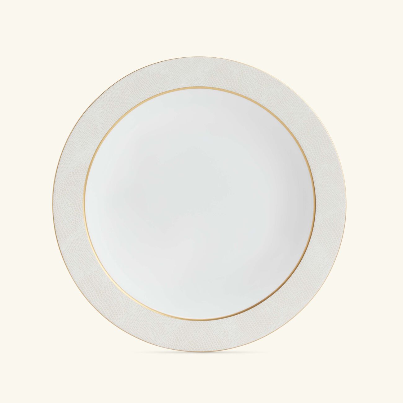 bernardaud sauvage blanc serving bowl gold 29cm