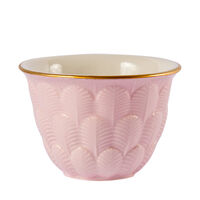 Peacock Lilac & Gold Arabic Coffee Cup, small