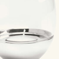 christofle mood nomade hurricane candle holder stainless steel