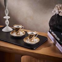 versace i love baroque coffee cup   saucer set black