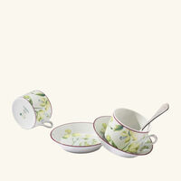 Florenza Acanto Impero Tea Cup Saucer Green ginori 1741 florenza acanto impero tea cup saucer green