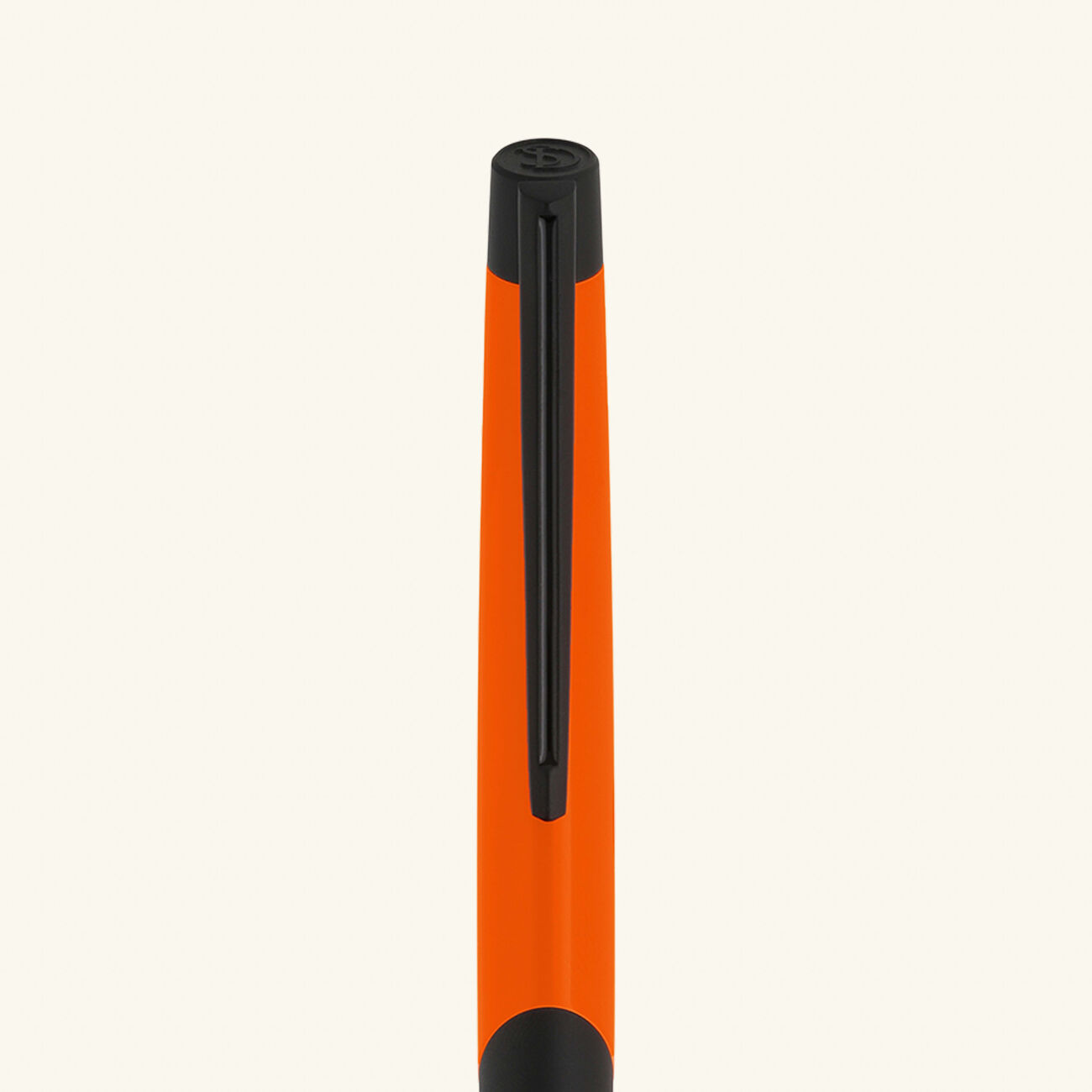 st dupont fluo defi milenium ballpoint pen neon orange