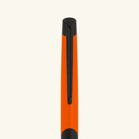 st dupont fluo defi milenium ballpoint pen neon orange
