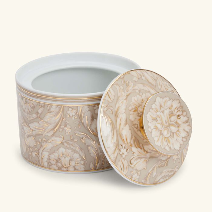 versace barocco beige sugar bowl