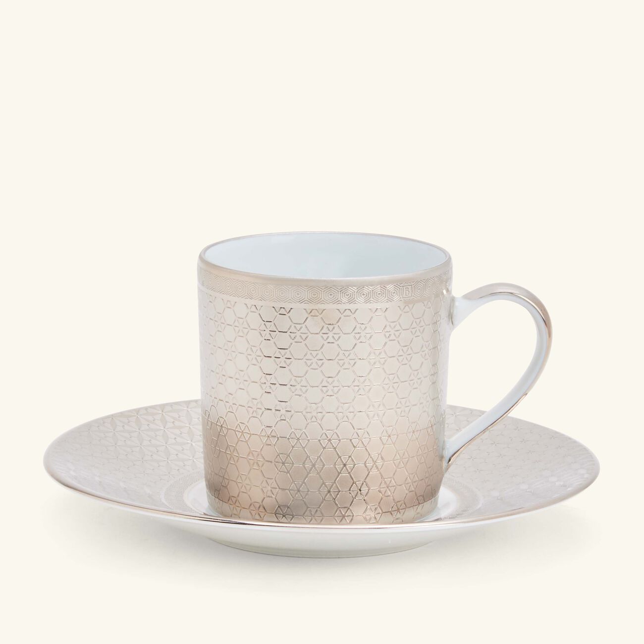 Divine Coffee Cup & Saucer White Set Of 4 bernardaud divine coffee cup saucer white set of 4