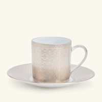 Divine Coffee Cup & Saucer White Set Of 4 bernardaud divine coffee cup saucer white set of 4