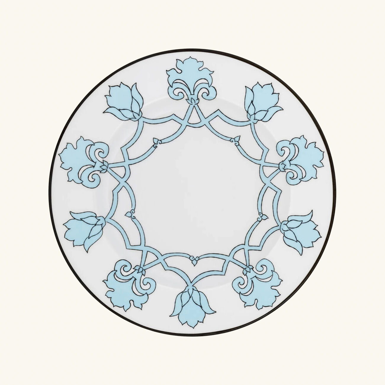 pinto paris jaipur dinner plate round aqua 26cm