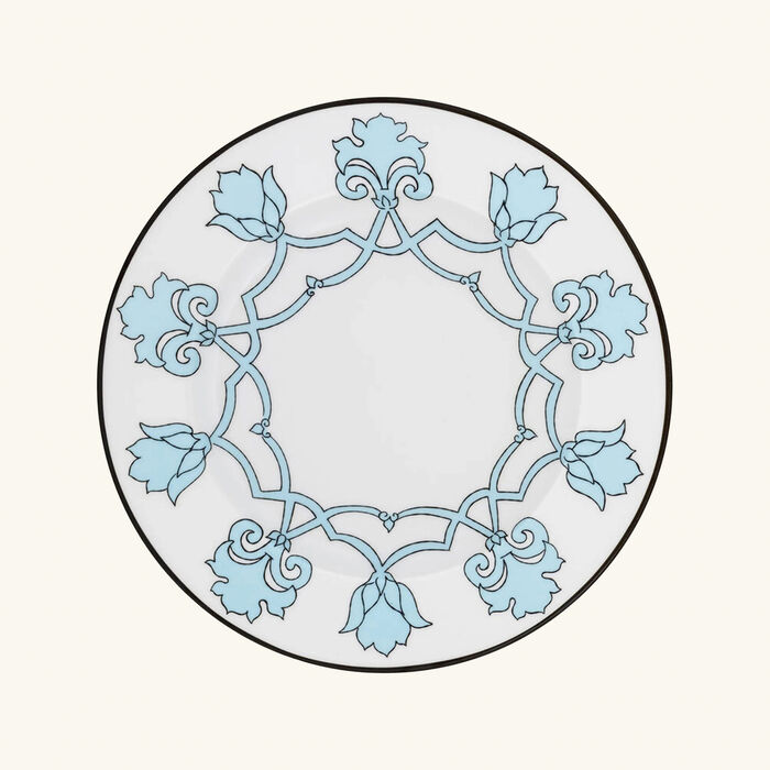 pinto paris jaipur dinner plate round aqua 26cm