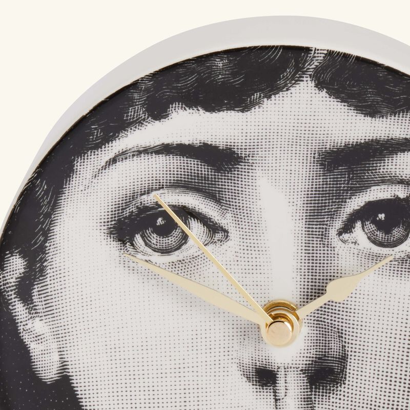 Silenzio Desk Clock Grey fornasetti silenzio desk clock grey