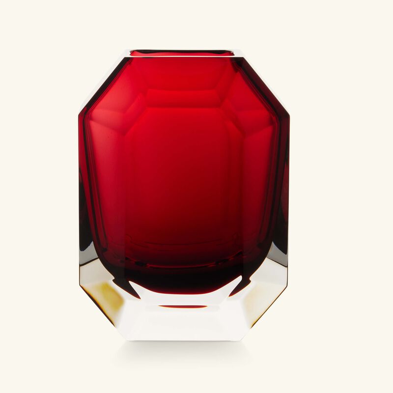 باكارا مزهرية أوكتوجون باد الحمراء الصغيرة
