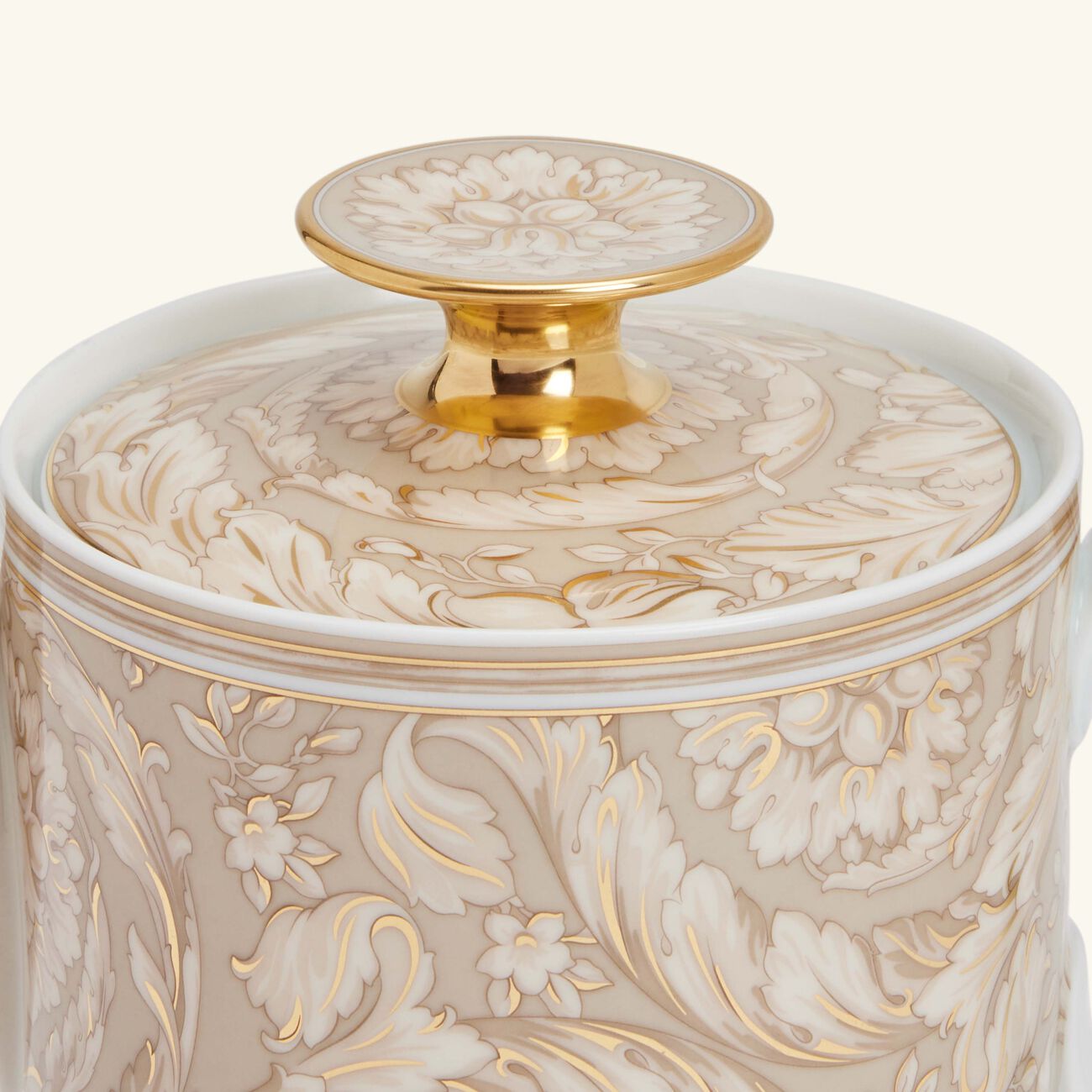 versace barocco beige tea pot 900 ml