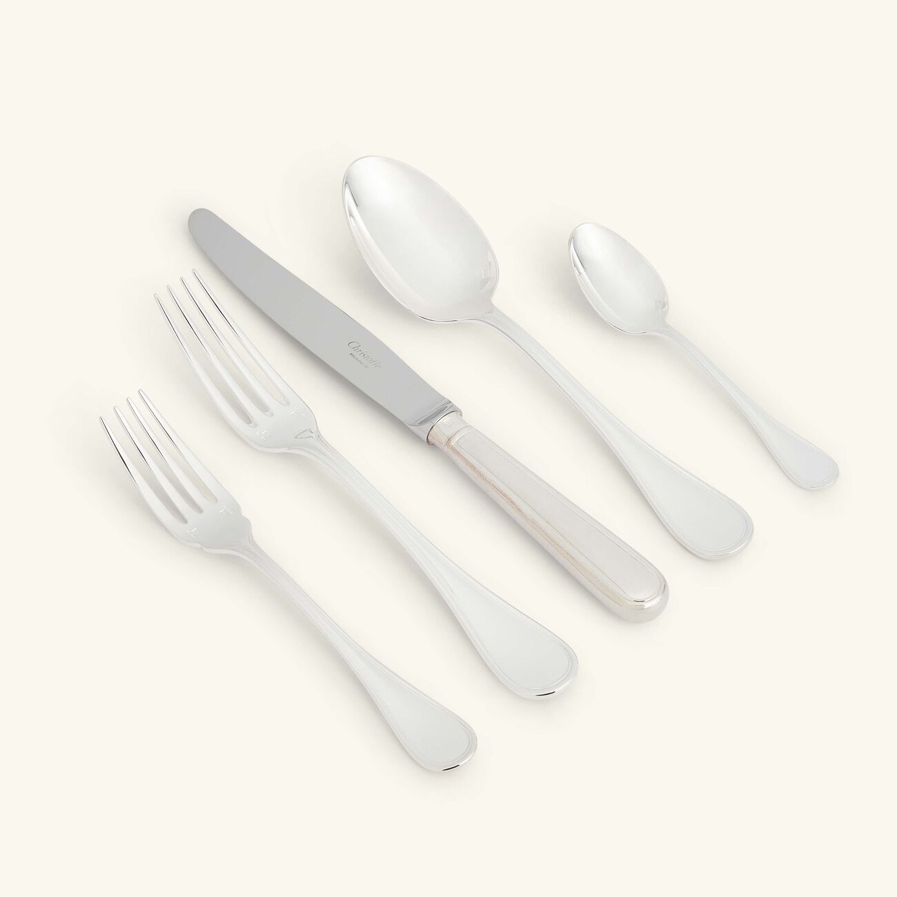 christofle albi 110 piece flatware set with imperial chest silver plated