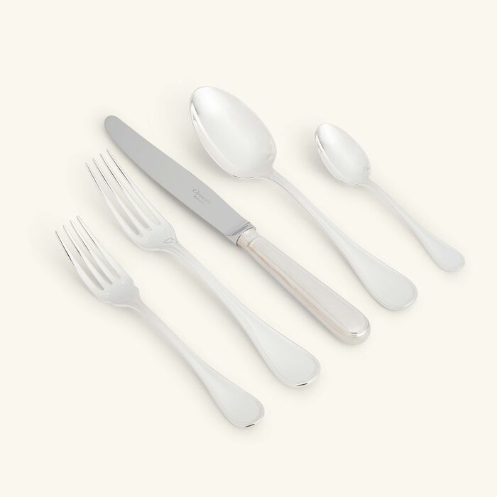 christofle albi 110 piece flatware set with imperial chest silver plated