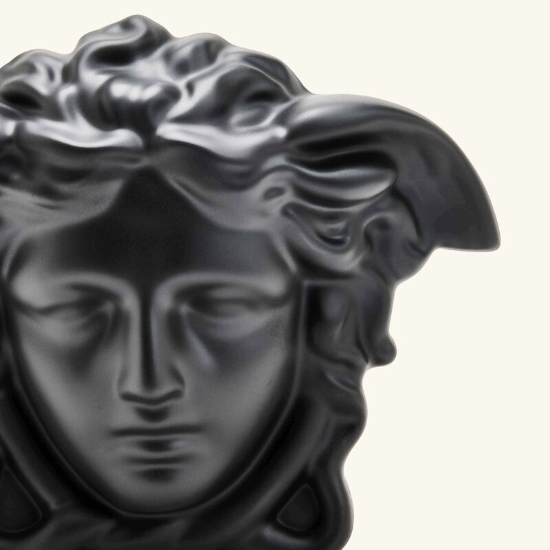 versace medusa grande vase small black