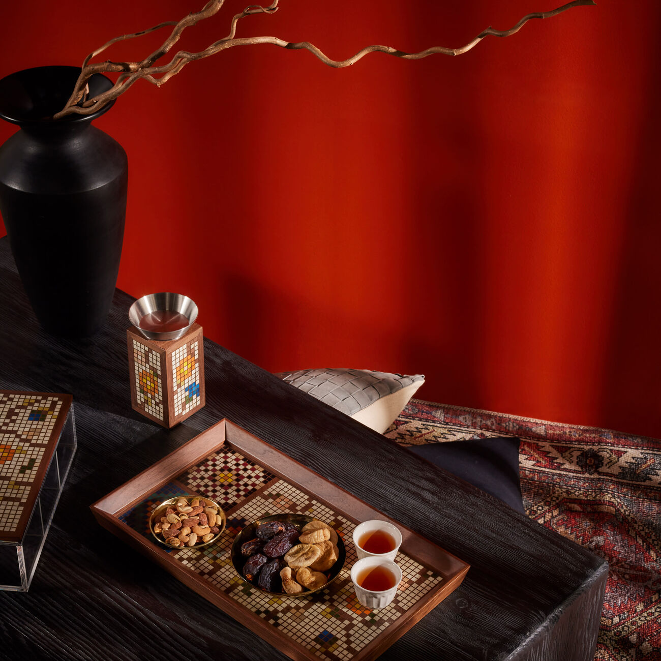 Multiple Mosques Serving Tray Rectangular Large Brown aya the art of living multiple mosques serving tray rectangular large brown